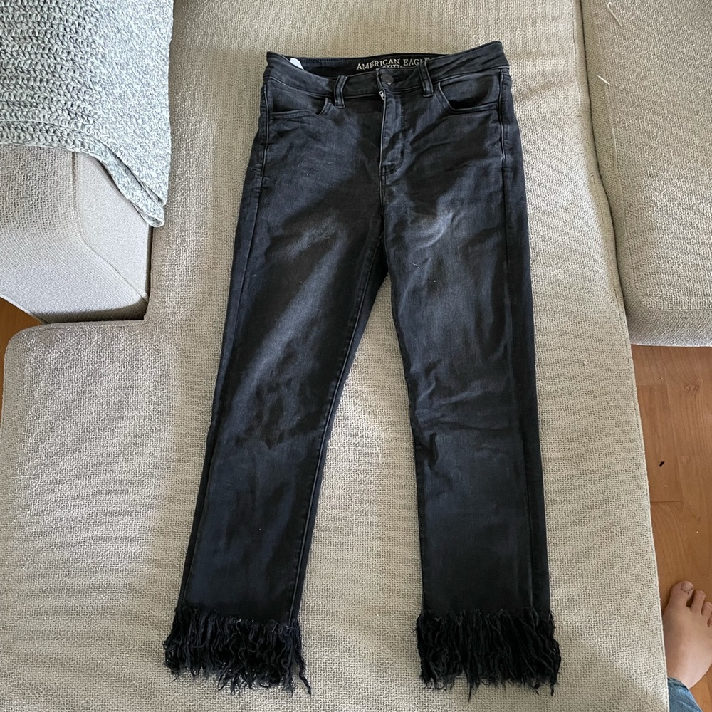 American Eagle high rise crops